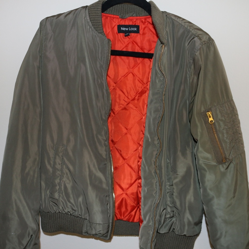 Trendy Green bomber jacket